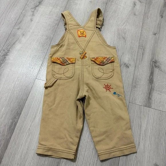 Disney Kids Overalls - Tan with Colorful Embroidery - Picture 7 of 10
